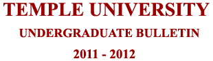Undergraduate Bulletin 2011 - 2012