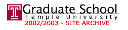 Graduate School Temple University Logo