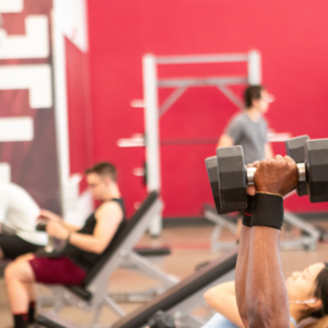 Person lifting weights