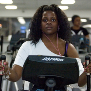 Person on cardio machine