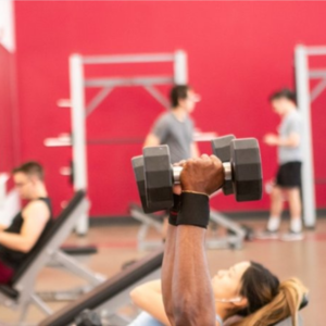 Person lifting weights