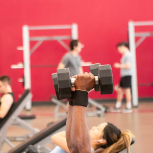 Photo of person lifting weights