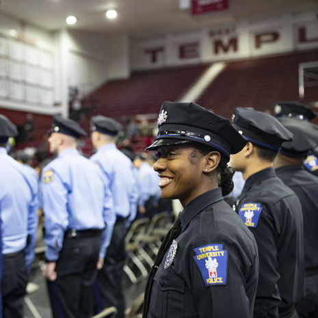 recent graduates of Temples police academy. 