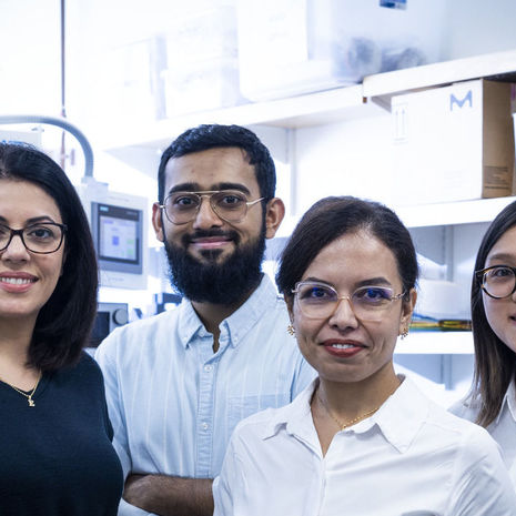 Image of Elham Sahraei and her fellow researchers.