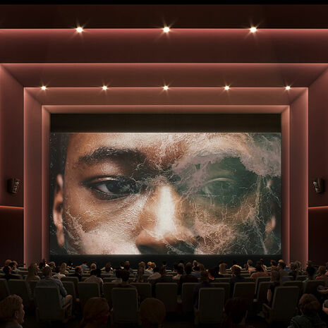A rendering of a theater in the new home for Klein/CPCA.