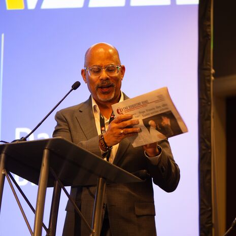 Image of David Brown at the Keystone News Summit.