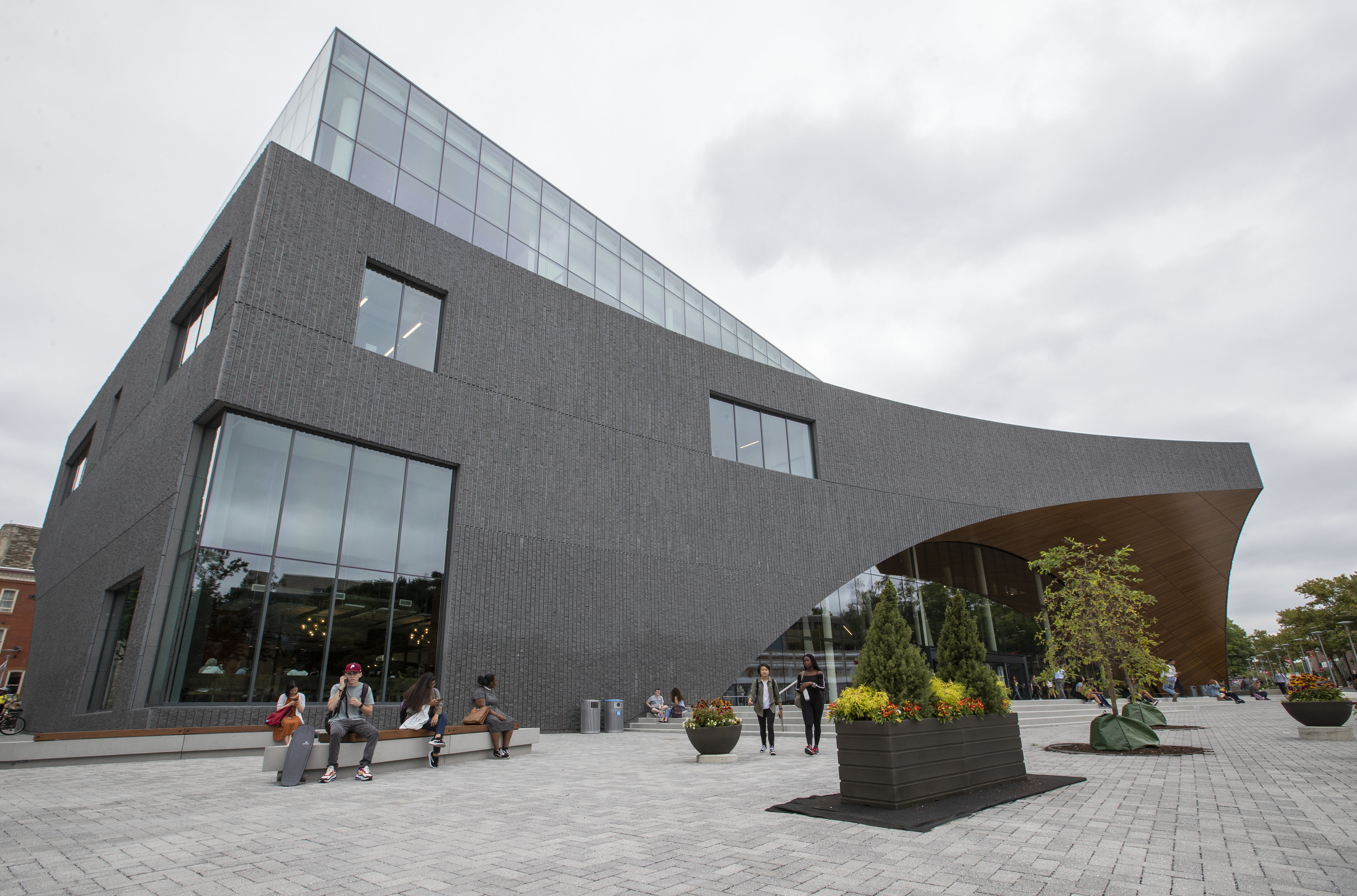 the exterior of Charles Library from 13th Street