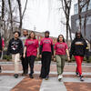 Temple B4USoar students walking together.