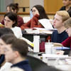 students focus during class.