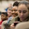 Temple students pay close attention during a lecture.