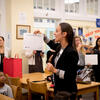 Education student student teaching in a classroom