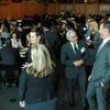 Temple Human Resource Management faculty mingle at an annual awards ceremony.