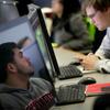Fox students use the computer lab to study.