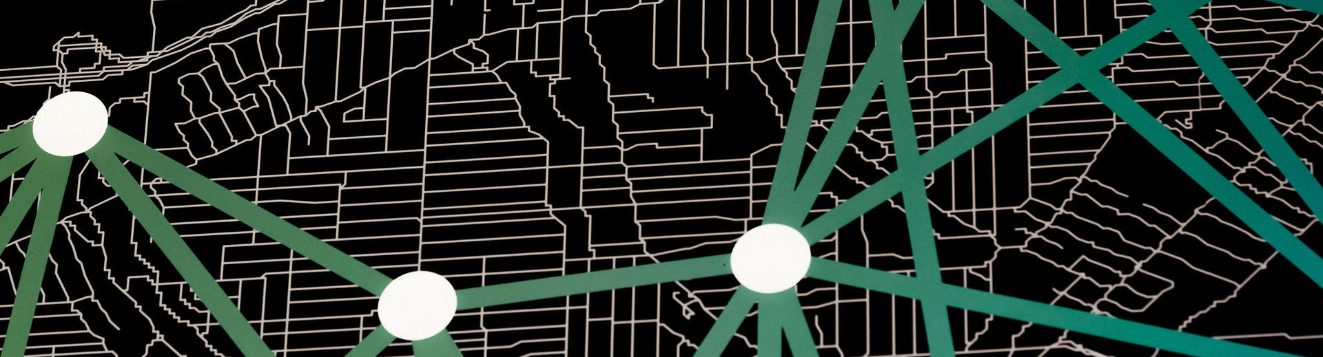 Closeup of simulated Geographic Information Systems software.