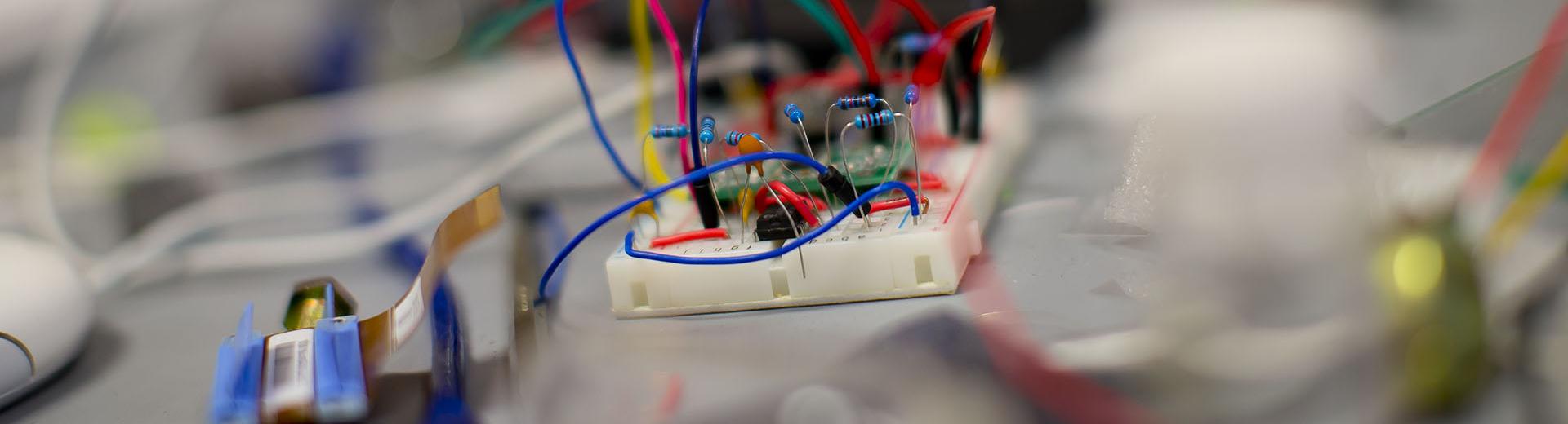 Electrical wiring in an engineering lab