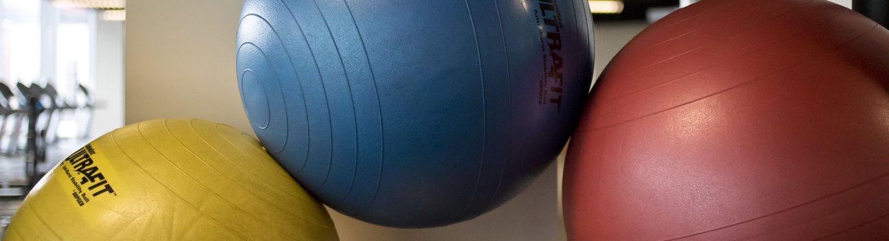 An image of three exercise balls