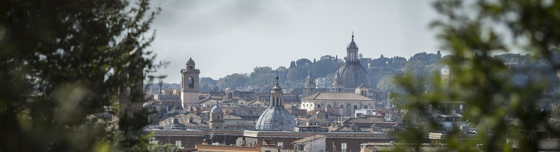 A view of city rooftops in Italy.