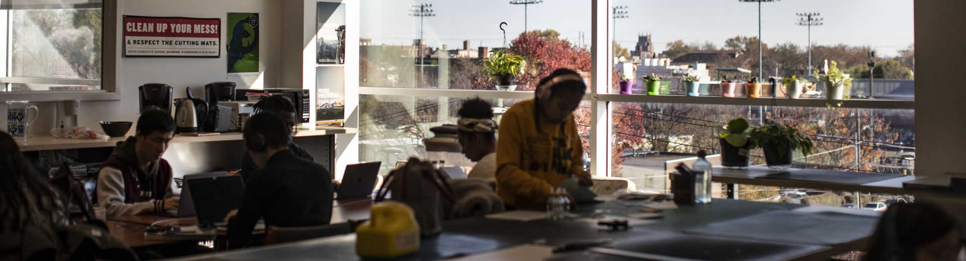 Tyler classroom on a sunny day