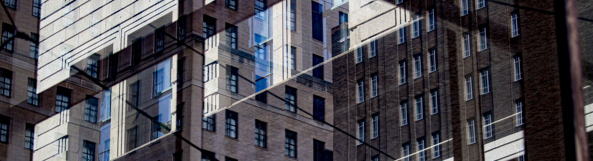 abstract image of buildings in Center City. 