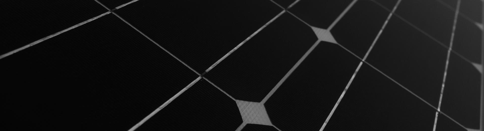 Solar panel black and white texture