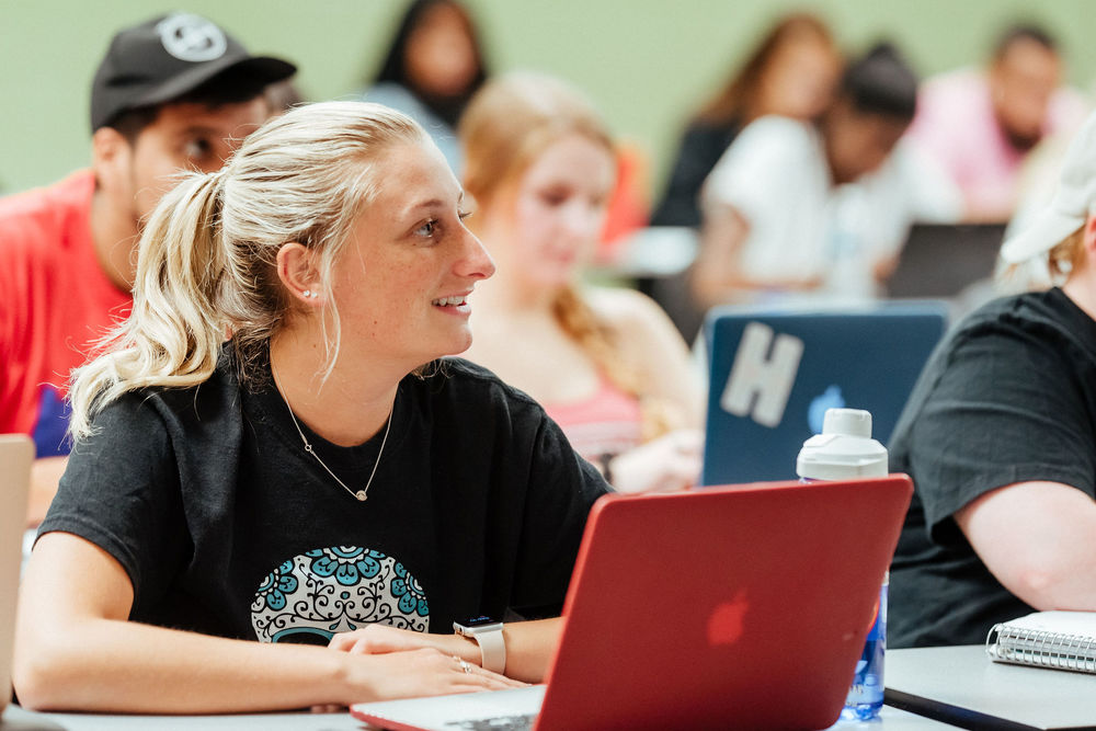 College of Liberal Arts undergraduate students in class.