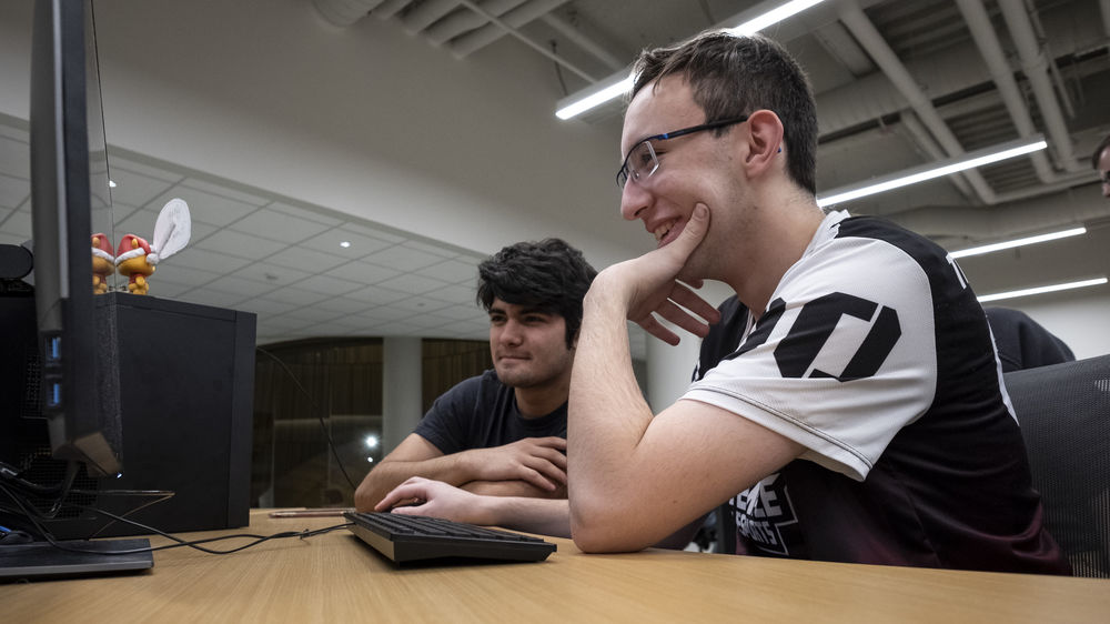 students engaging in esports.