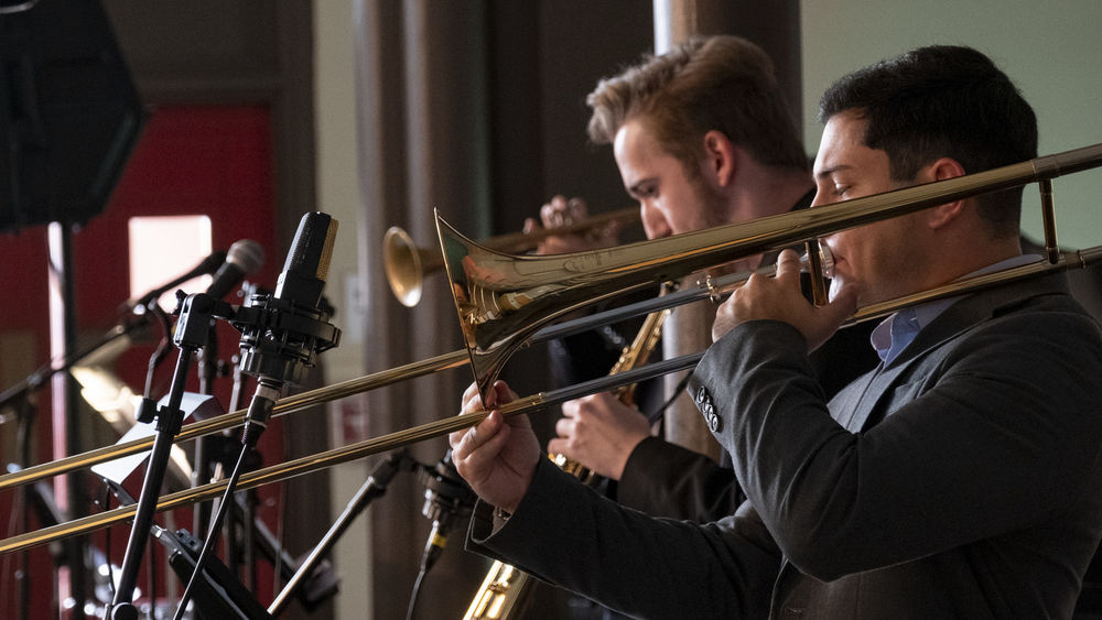 An image of a student horn section