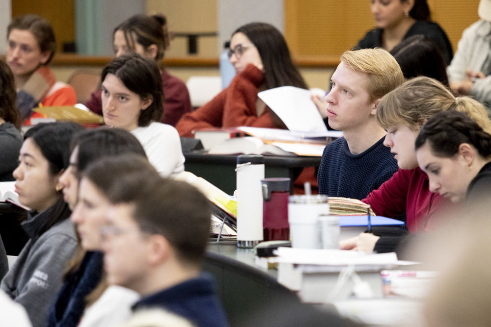 students focus during class.