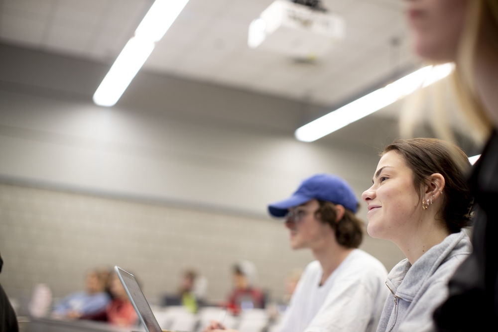 Klein students participating in class. 