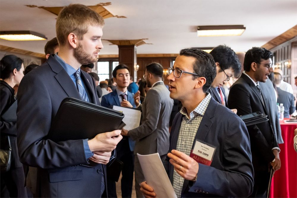 A Fox student attends a Center for Student Professional Development event.