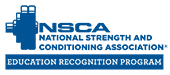 A blue logo representing the National Strength and Conditioning Association